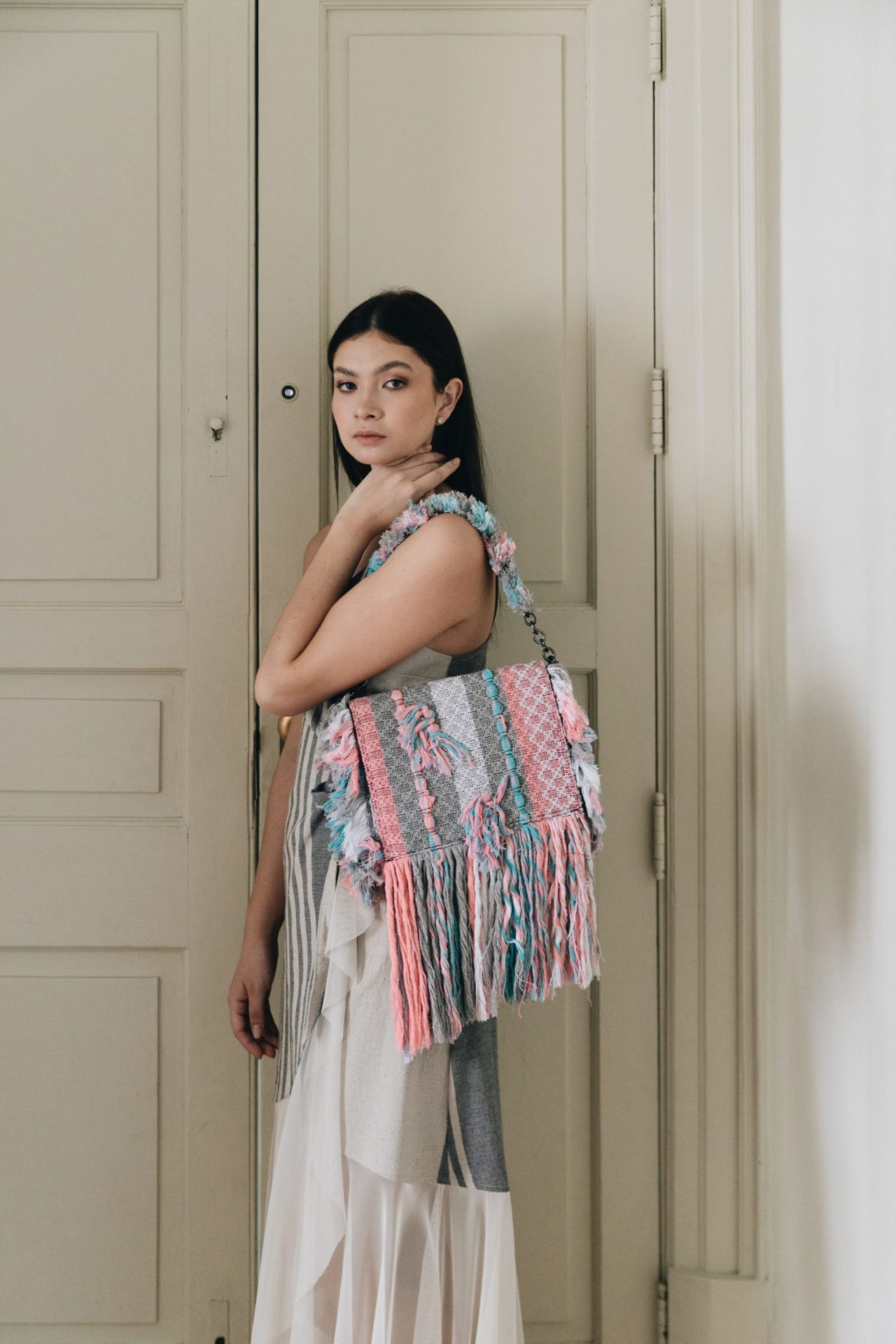 Cotton Candy Flap Baní Handbag