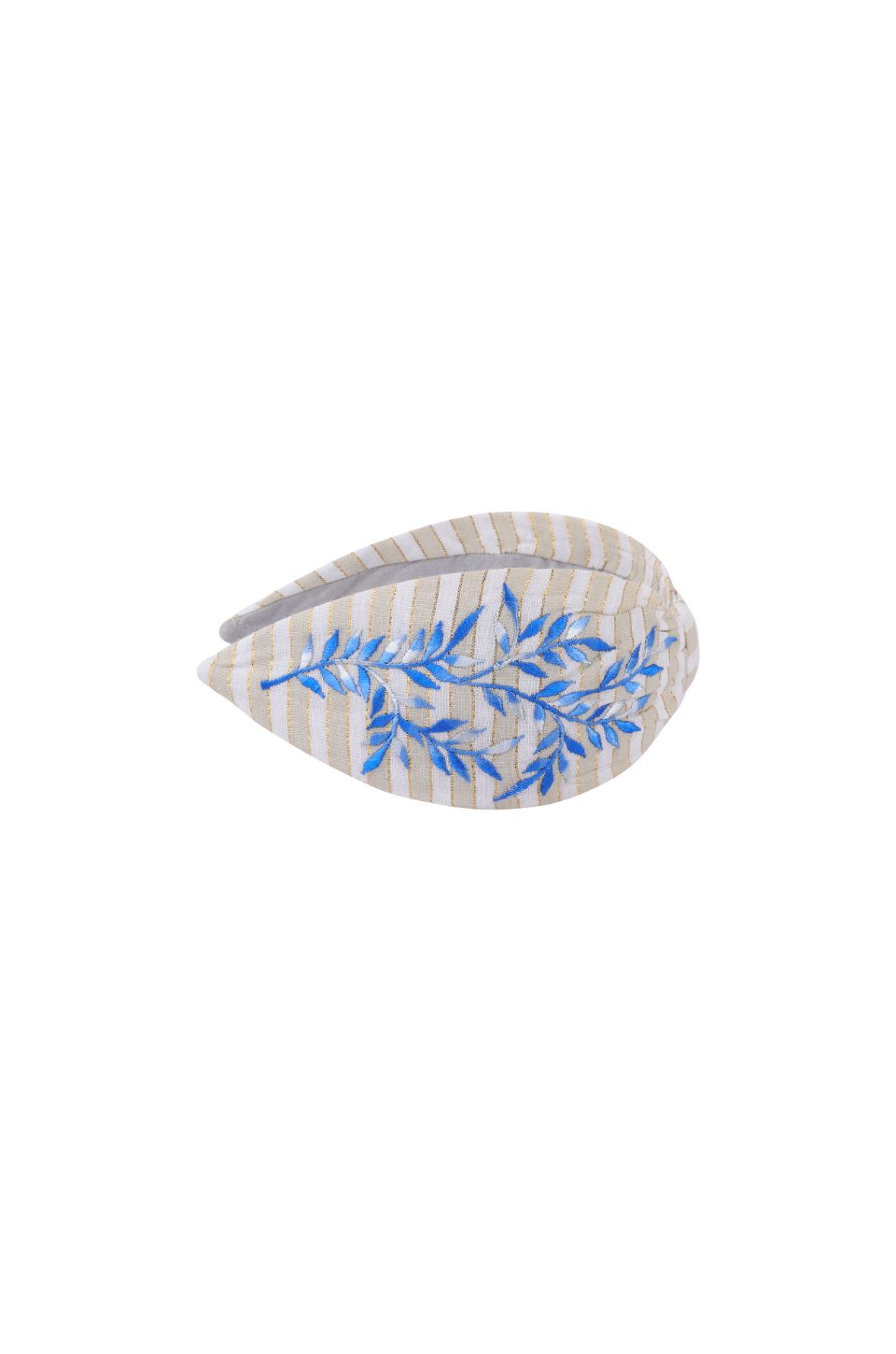 Stripped Beige Headband