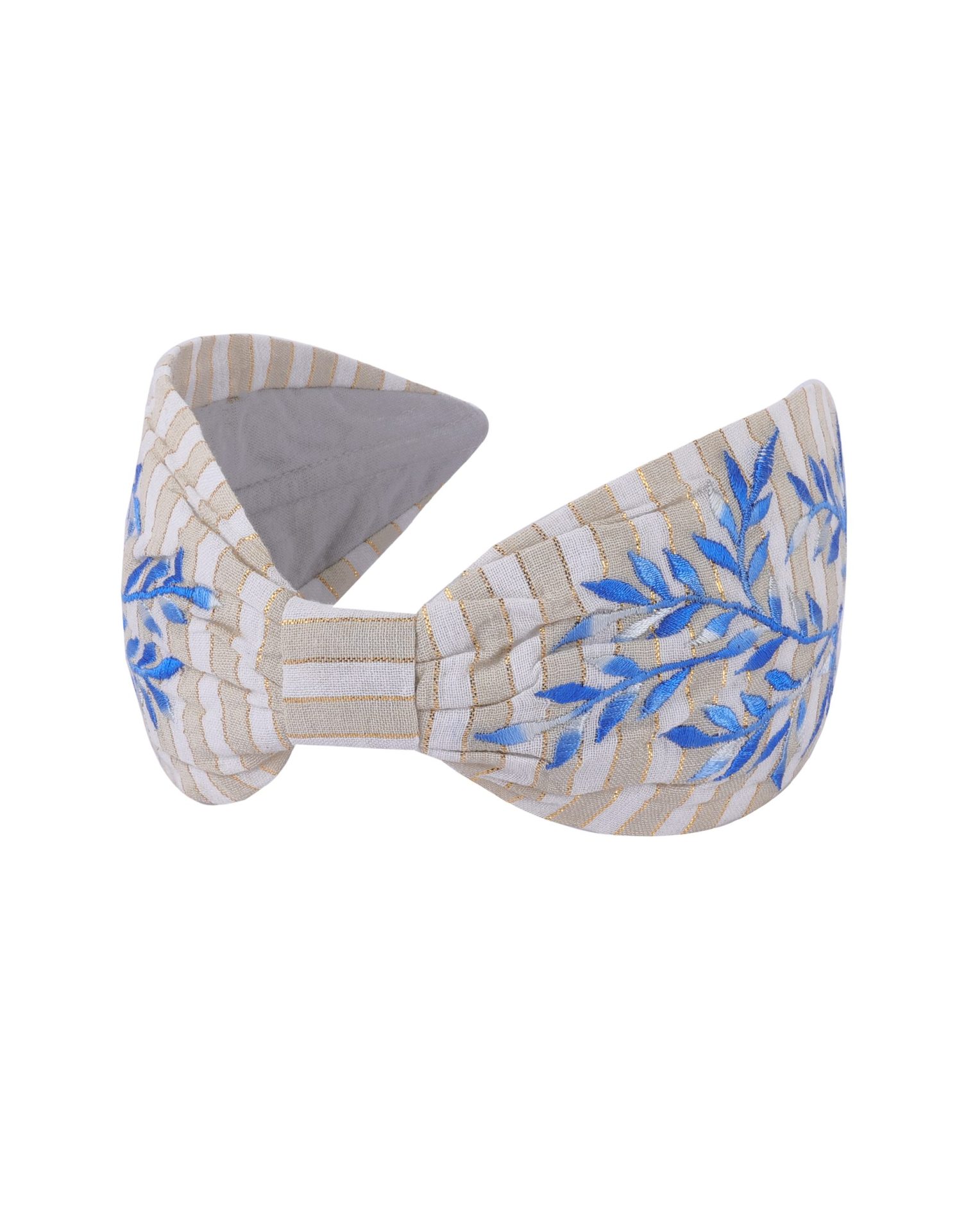 Stripped Beige Headband - Image 2